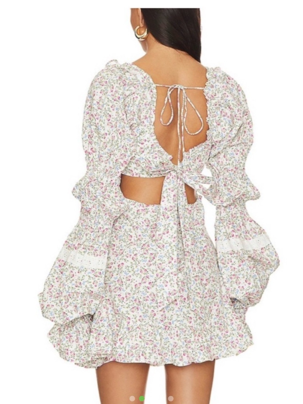 For Love and Lemons Lucca Mini Dress Country Cottage 100% Cotton 60's Inspired - Picture 3 of 7